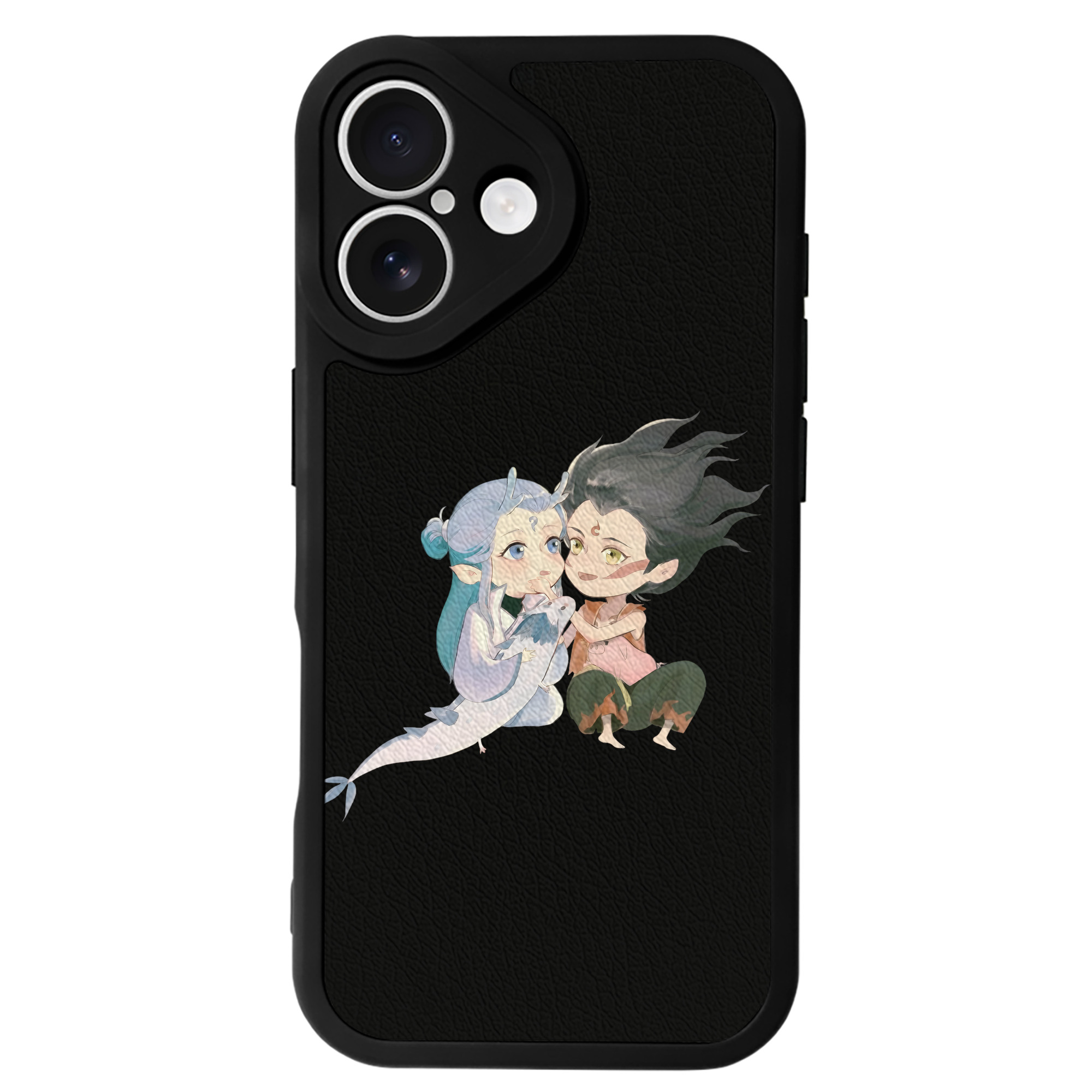 （画像用） Ne Zha 2 ナタ 魔童の大暴れ 【iPhone 16シリーズ対応】シリコンスマホケース（レザー調） 材質：シリコン